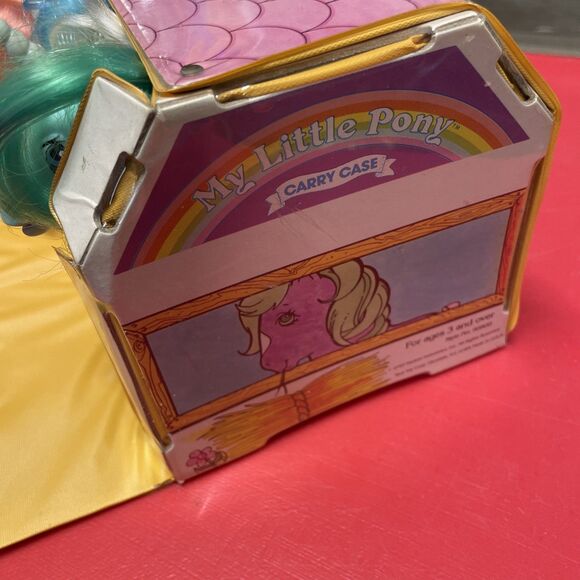 Vintage G1 My Little Pony Lot Of 6 With Carry Case 1980’s Unicorn Pegasus - Picture 2 of 16